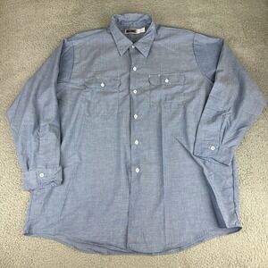 Vintage Big Mac Shirt Mens Xxl Workwear Button Up Long Sleeve 80s USA